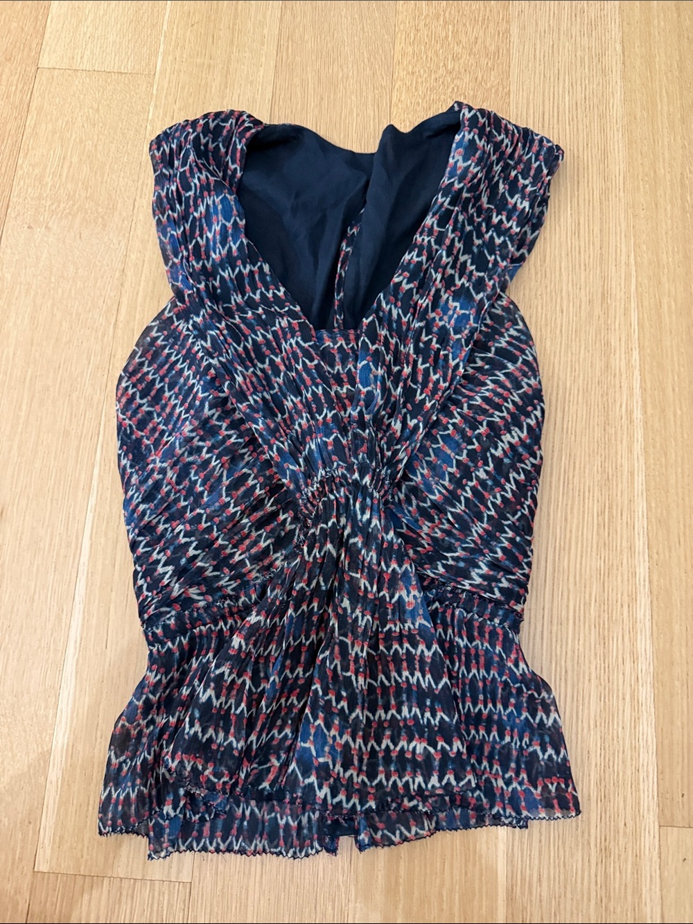 Isabel Marant Navy Multi-Print Top